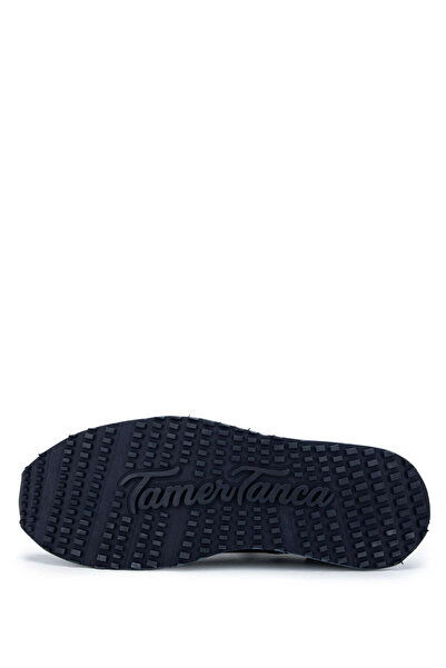 Tamer Tanca Erkek Hakiki Deri Lacivert Sneakers & Spor Ayakkabı