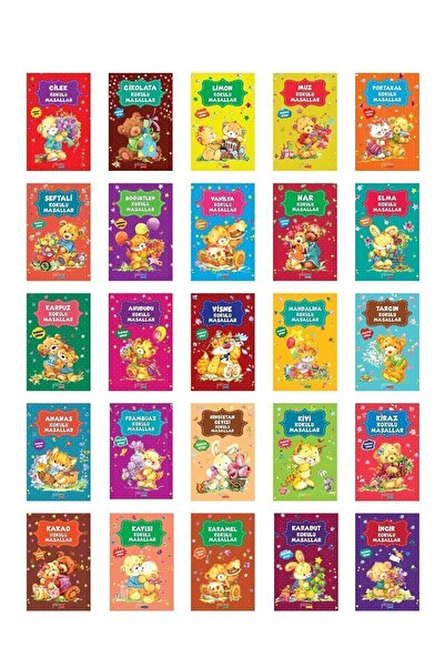 Yakamoz Yayınları Kokulu Masallar Yeni Kapak Normal Boy 25 li Set (14x19,5)