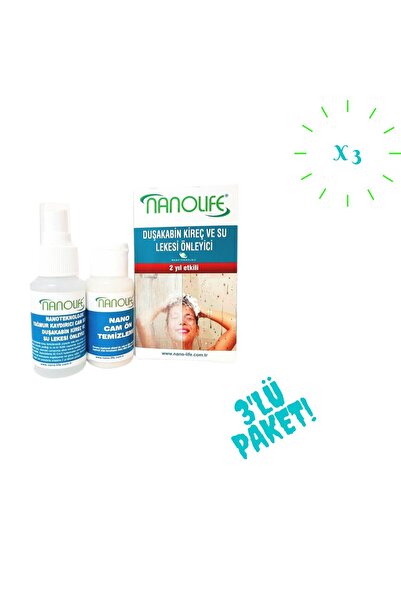 NanoLife Nanolıfe Duşakabin Su Kaydırıcı 3'lü Paket