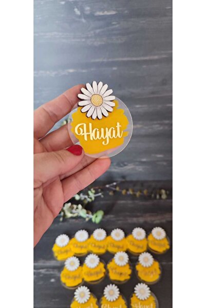 hoby shop PLEKSİ SARI PAPATYA MAGNET 20 ADET