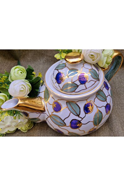 BY.RAYKA PORSELEN El Dekor Mersini Teapot Side Ban