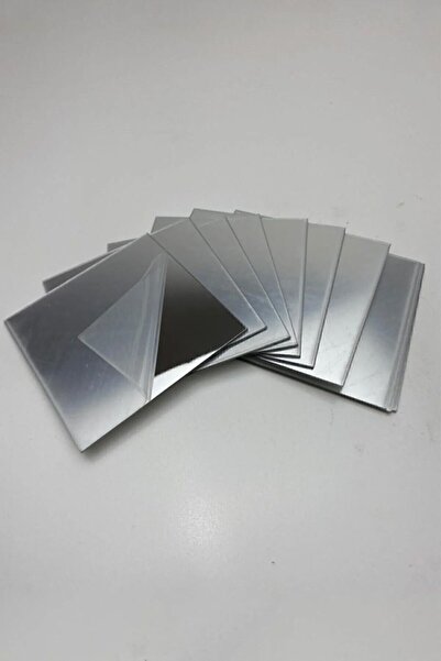 dekoralife Dekoratif Pleksi Ayna (KENDİNDEN YAPIŞKANLI) 20x20 4 Adet - (CAM A...