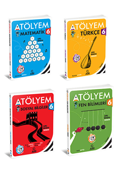 Arı Yayıncılık 6. Sınıf Atölyem Seti(TÜRKÇE-MATEMATİK-SOSYAL-FEN)KRPZ