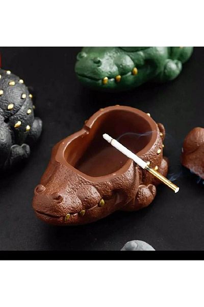ShowArt Hediyelik Crocodile Model Ash Tray Green