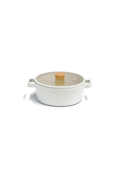 NEOFLAM Fika Cast Aluminum Pot with Glass Lid 24 Cm