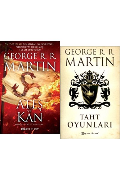 Epsilon Yayınevi Ateş ve Kan + Taht Oyunları / 2 Kitap Set