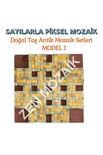 Zen Mozaik Sayılarla Piksel Mozaik Kendin Yap Seti - Antik Mozaik - Piksel Sa...