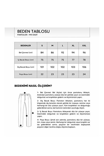 Genel Markalar Erkek Pileli Baggy Kalıp Kumaş Pantalon PL12
