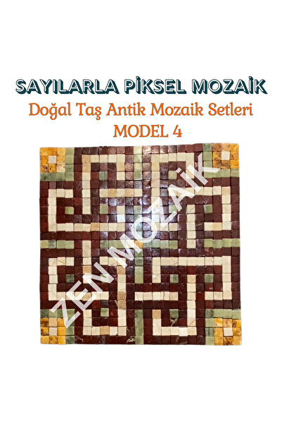 Zen Mozaik Sayılarla Piksel Mozaik Kendin Yap Seti - Antik Mozaik - Piksel Sa...