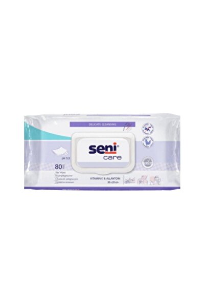 SENİCARE سين كير مناديل مبللة 80 عبوة فيتامين E وألوفيرا 30x20