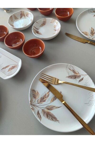 Genel Markalar Sonbahar Model 6 Kişilik 16 Parça Kahvaltı Takımı