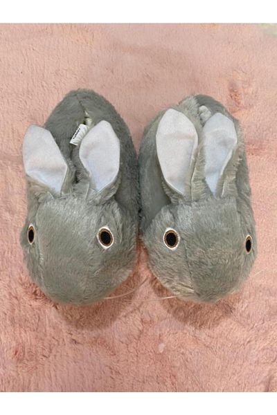 KonforA Παντόφλες Animal Home Slippers Grey Rabbit Unisex (Γυναικείες - Ανδρικές)