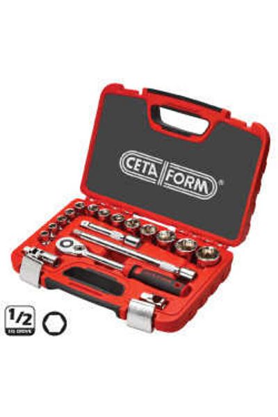 Ceta 6 Corner Form 1/2” Socket Set - 18 Pieces Ceta C20-18ph2