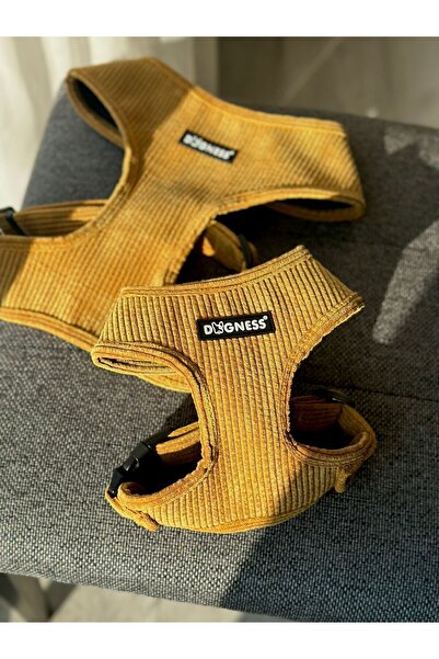 Dogness Hardal Kadife Göğüs Tasması