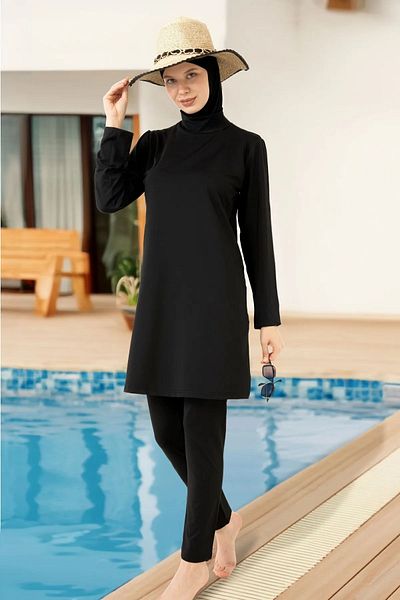 medipek Lycra Pareo Vollbedeckter Hijab-Badeanzug