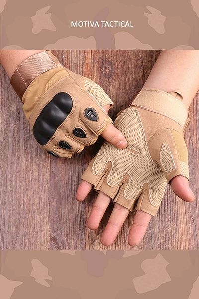 Motiva 511 Model Tactical Combat Motorcycle Operation Outdoor Sport Protected Half Fingerless Gloves