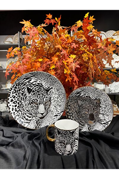 marlow home Leopar yemek takımı