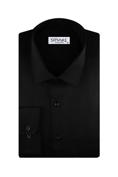 SÜVARİ Plus Size, Βαμβακερό, Μακρυμάνικο, Μασίφ πουκάμισο - RIDER Regular Fit