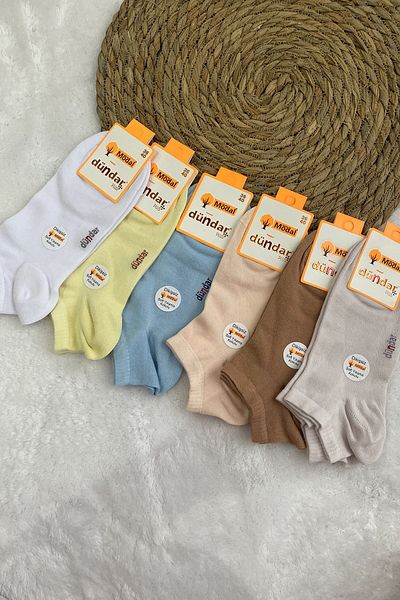 Dündar Scented Bamboo 6-Piece Booties Socks