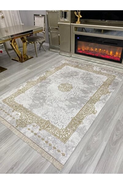 ALLGELSİN DİJİTAL BASKI YIKANABİLİR KAYMAZ TABAN HALI ALTI METRE KARE SALON O...