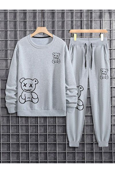 Mella&Co Unisex Oversize Hooded Tracksuit and Sweatshirt Set