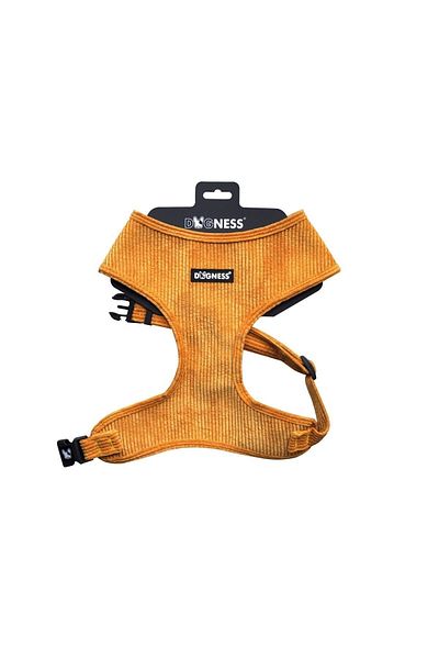 Dogness Mustard Velvet Chest Collar