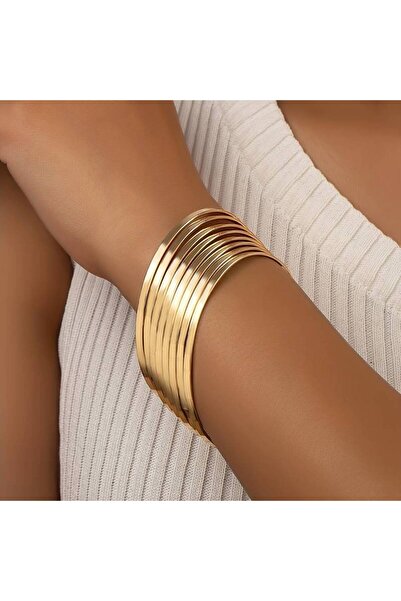 M SMİLE 8 ADET SET RETRO METAL BİLEZİKLER