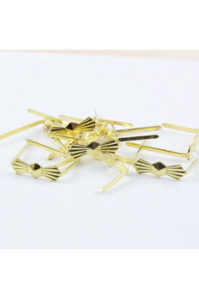 ADA AVİZE Avize Bağlantı Aparatı Papyon Altın Renk 100 Adet(30 MMX3,5MM)