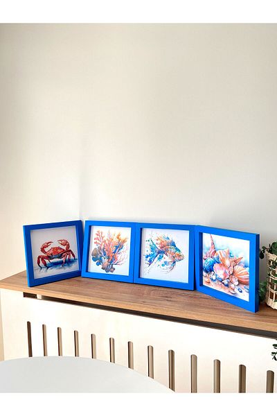 DEKORMED Sea and Summer Themed 4-piece Board Set - 24x24