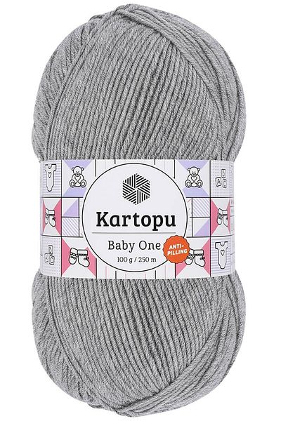 Kartopu Baby One Non-Pilling Baby Wool Gray K1000