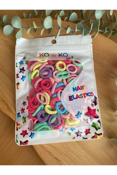 minikidsstore 100 τεμάχια πολύχρωμες μίνι παιδικές πόρπες από καουτσούκ