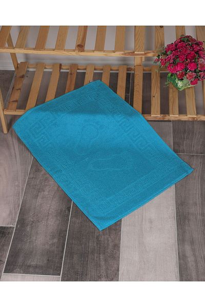 Suvida Prosop pentru picioare 100% bumbac cu model grecesc - Covoraș de baie