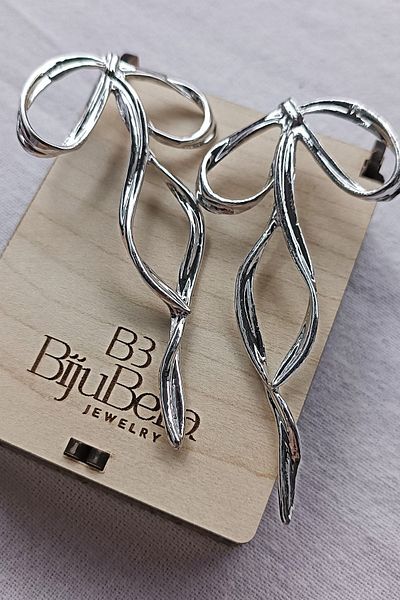 bijubella أقراط كبيرة الحجم - تصميم القوس