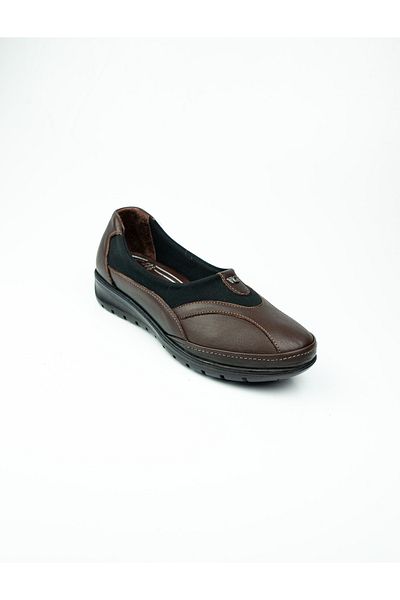 Voyager 7507-1 Model Brown Leather Women's Casual Shoes