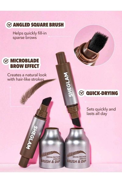 SHEGLAM Liquide kaş fırçası daldırma çikolata