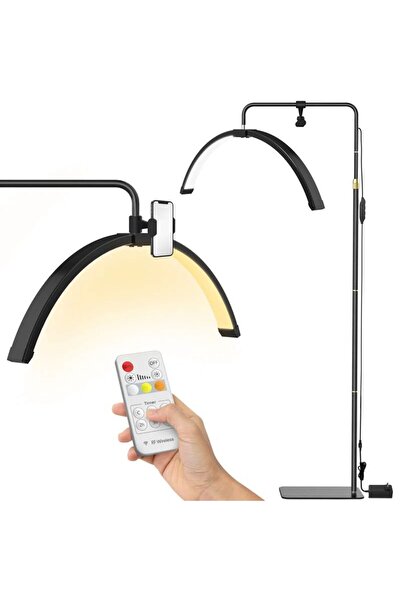 SMAYLİNG 24İnç Ay Lamba Sedye Üstü Cilt Bakım Led Video İşlem Ve Çekim Işığı ...