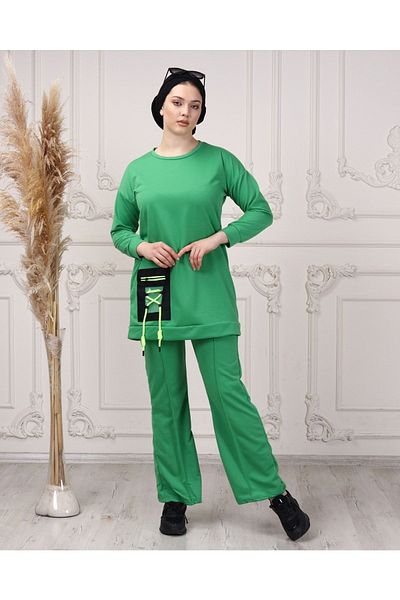 CNG MODA Women's Apricot Flare Leg Tracksuit Set