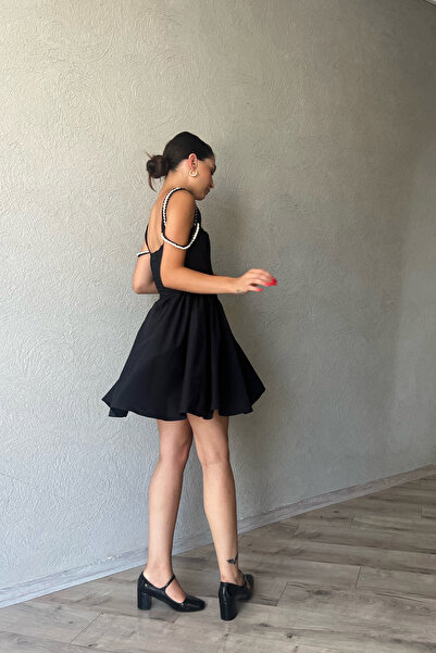 Seda Yalçın Atelier Ravello Black Dress with Corset Detail