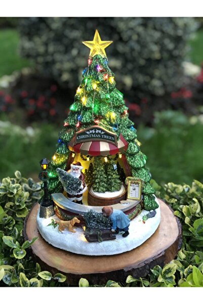 Cold Easy Yeni Yil Hediyesi, Noel Hediyesi, Işıklı Müzikli, Müzik Kutusu, Çam...