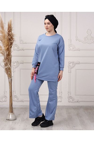 CNG MODA Women's Apricot Flare Leg Tracksuit Set
