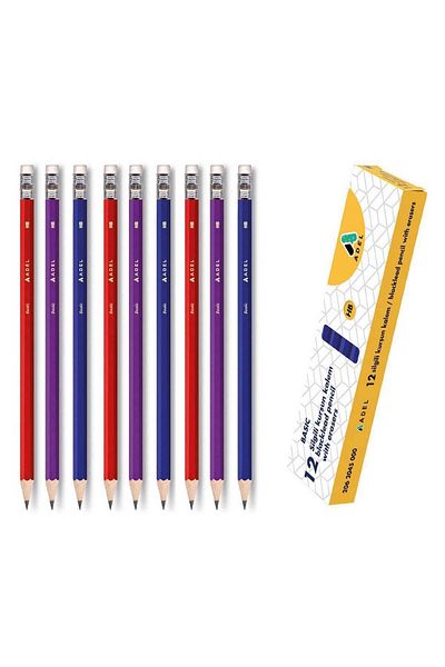 Adel Basic Pencil with Eraser, Box of 12 (2062045000)