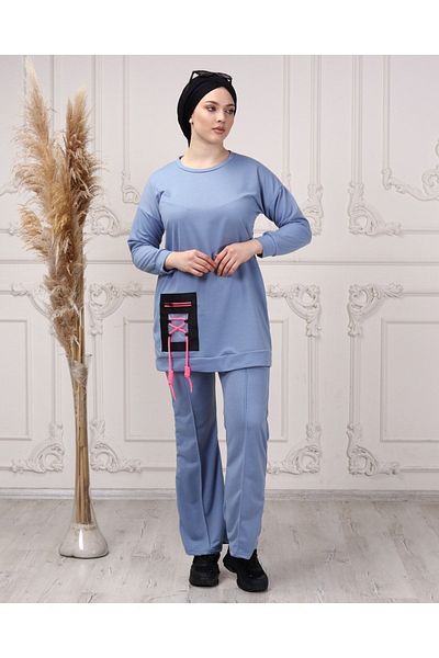 CNG MODA Women's Apricot Flare Leg Tracksuit Set