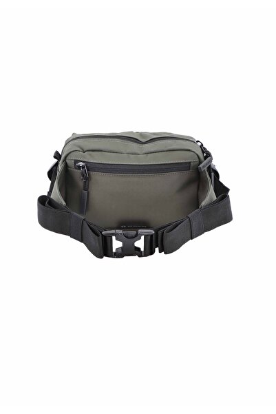 Discovery SHIELD RPET Polyester Waist Bag Khaki, Hip Bag With Adjustable Strap and RFID Pocket