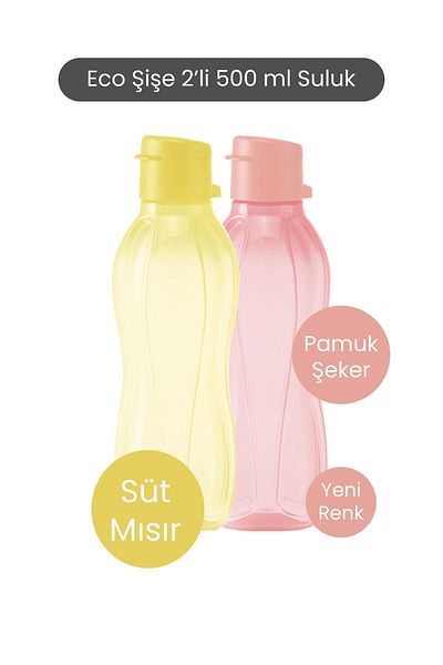 Tupperware Eco Bottle 2 500 ml Water Cups