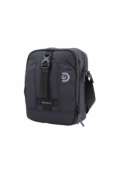 Discovery SHIELD RPET Polyester Tablet Utility Bag Black, Compact Travel Bag for Men and Women