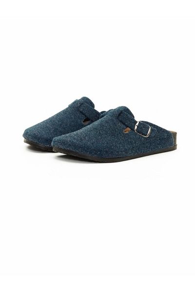 BRGL Unisex Ορθοπεδικές Παντόφλες Μπλε Μπλε Τσόχα