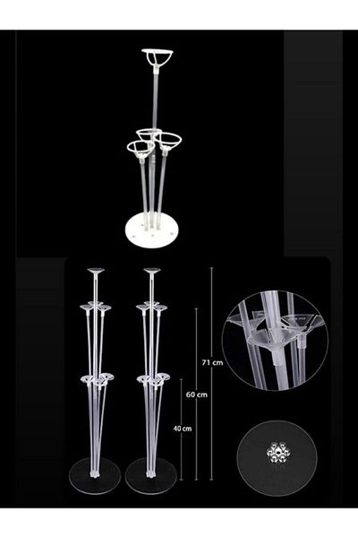 BALON HOME 4-piece Footed Balloon Stand Set