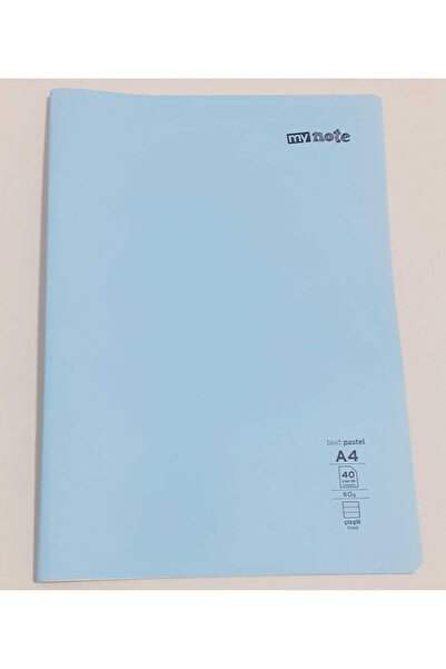 Mynote A4 40 Yap.çizgili Defter Plastik Kap.dikişli Mavi