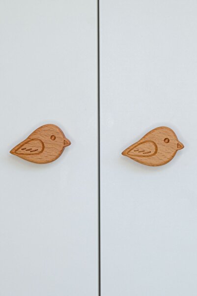 Üreet نمط الطيور التي تواجه اليمين (2 قطعة) مقبض درج خزانة أثاث خشبي لغرفة ال...