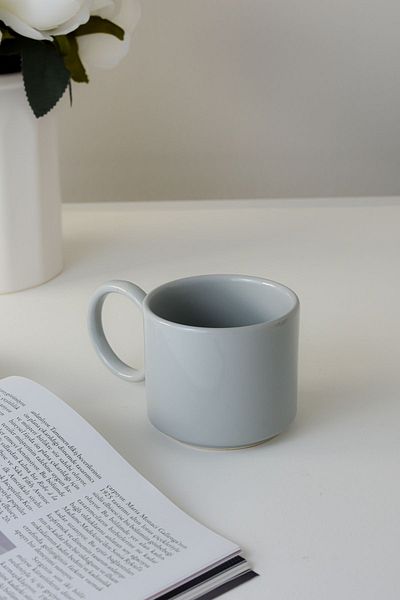 LALEZEN HOME Round Cup with Ceramic Handle
